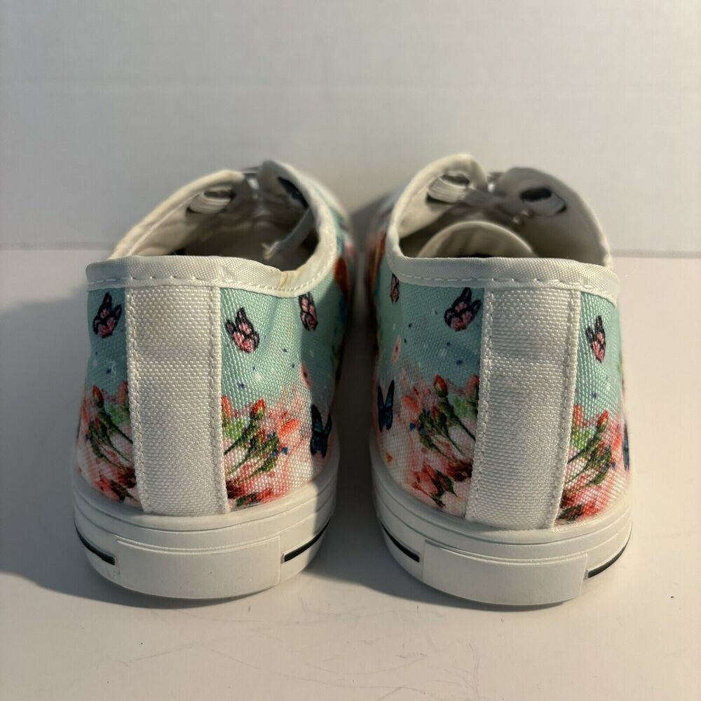 SHOE WOMEN 7.5 YORKIE TERRIER DOG PUPPY TIE TENNIS CASUAL CRUISE VACATION SHOW - Picture 8 of 11